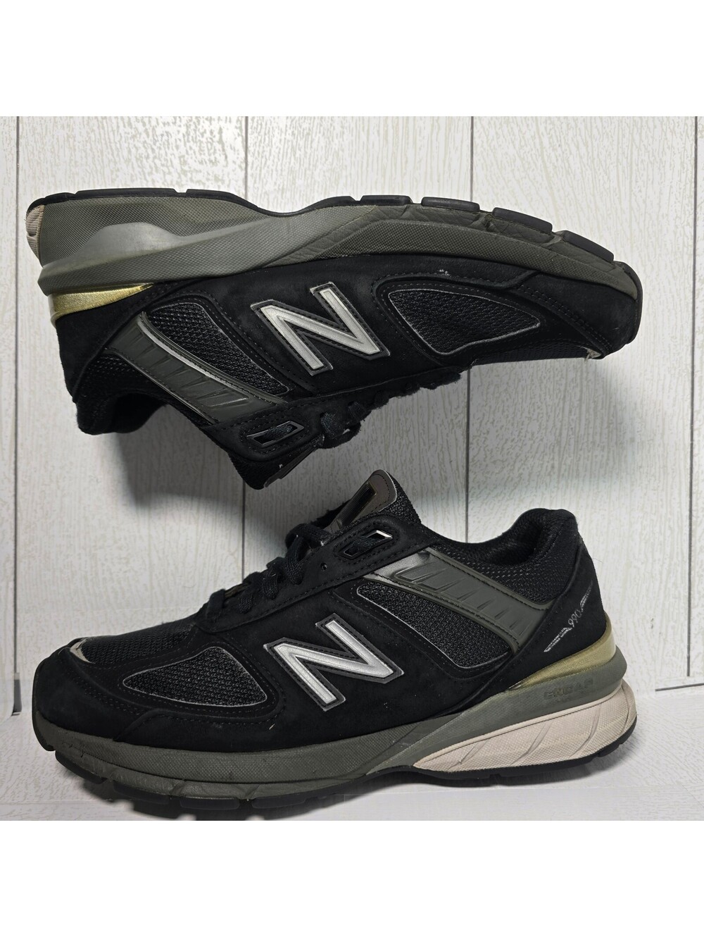 New Balance 990v5 Made in USA Negro/Plateado – Hombre – Talla 8 US